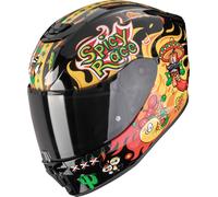 Scorpion Exo-JNR Air Yucatan Casque pour enfants, noir-rouge-jaune, taille M pour des gamins