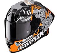 Scorpion EXO-R1 Evo Air FIM Racing#1 Aron 2024, casque intégral S Noir/Gris/Orange Noir/Gris/Orange