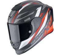 Scorpion EXO R1 Evo Carbon Air Runner Casque, Noir mat/rouge/blanc, Taille S (55/56)