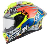 Scorpion EXO-R1 Evo II Air Aron Misano Casque Intégral Argenté/Bleu/Jaune M unisex