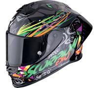 Scorpion EXO-R1 Evo II Air Savage, casque intégral S Noir/Vert/Orange/Mauve Noir/Vert/Orange/Mauve