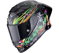 SCORPION EXO-R1 EVO II AIR SAVAGE - S - EXO-R1 EVO II AIR SAVAGE - NOIR/VERT/ORANGE