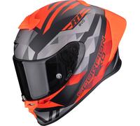 Scorpion EXO-R1 Evo II Air Valere Casque intégral, Noir/Gris/Rouge, Taille XL (61/62)