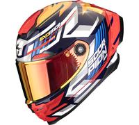 Scorpion EXO-Race Air Kobra FIM 2 Casque, Rouge/Blanc/Bleu, Taille XL (61/62)