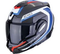 Scorpion EXO-Tech Evo Carbon Cosy, casque modulaire L Noir/Blanc/Bleu/Rouge Noir/Blanc/Bleu/Rouge