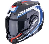 Scorpion EXO Tech Evo Carbon Cosy Casque, noir-rouge-bleu, taille XS pour homme