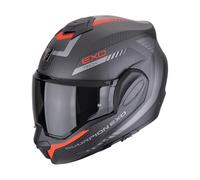 Scorpion Exo-Tech Evo Carbon Cosy, Noir Mat, Rouge, Taille XL