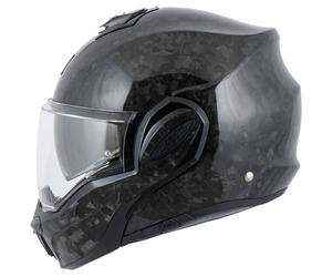 Scorpion Exo-Tech Evo Carbon Onyx casque modulable Carbone/Noir 2XL unisex