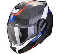 Scorpion Exo-Tech Evo Carbon Rover Casque, noir-rouge-bleu, taille XS 54 55 pour homme