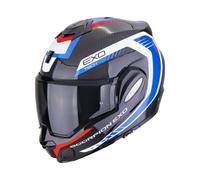 Scorpion Exo-Tech Evo Charbon Confortable Casque (Noir/Bleu/Rouge) Gr : M(57)