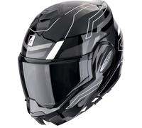Scorpion EXO Tech Evo Conquer Casque, Noir/Blanc, Taille XL (60/61)