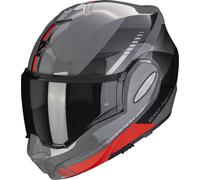 Scorpion Exo-Tech Evo Genre Casque, Noir/Gris/Rouge, Taille M (57/58)