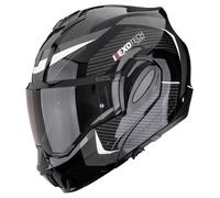 Scorpion EXO-TECH Evo Pro Acuti Casque Modulable Noir/Argenté 2XL unisex