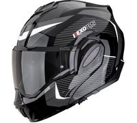 Scorpion EXO-Tech Evo Pro Acuti, casque modulaire XXL Noir/Gris Foncé Noir/Gris Foncé