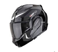 Scorpion Casque modulaire EXO-TECH EVO PRO Acuti réversible Noir/Argent Taille XL L