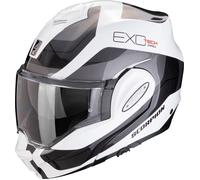Scorpion EXO-Tech Evo Pro Commuta, casque modulaire L Blanc/Argent/Noir Blanc/Argent/Noir