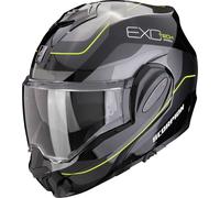 Scorpion Exo-Tech Evo Pro Commuta Casque, noir-jaune-argent, taille XS 54 55 pour homme
