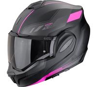 Scorpion EXO-Tech Evo Socius, casque modulaire M Mat Noir/Fuchsia Mat Noir/Fuchsia