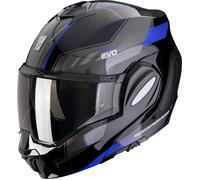 Scorpion EXO-Tech Evo Socius, casque modulaire M Noir/Gris Foncé/Bleu Foncé Noir/Gris Foncé/Bleu Foncé