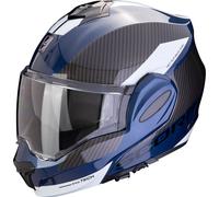 Scorpion EXO-Tech Evo Team, casque modulaire M Noir/Bleu/Blanc Noir/Bleu/Blanc