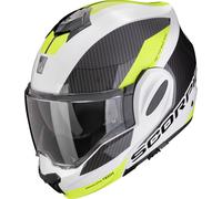 Scorpion Exo-Tech Evo Team Casque, noir-blanc-jaune, taille XS 54 55 pour homme