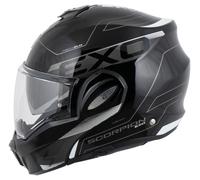 Scorpion EXO-Tech Evo Traveller, casque modulaire M Noir/Gris/Blanc Noir/Gris/Blanc
