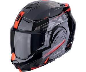 Scorpion EXO-Tech Evo Traveller, casque modulaire M Noir/Gris/Rouge Noir/Gris/Rouge