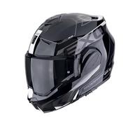 Scorpion EXO Tech Evo Traveller Casque, Noir/Blanc, M (57/58)