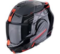 Scorpion EXO-Tech Evo Traveller, casque modulaire XL Noir/Gris/Rouge Noir/Gris/Rouge