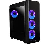 Chieftec Boîtier Moyen Tour ATX Scorpion 3 GL-03B-OP RGB panneaux vitrés Noir