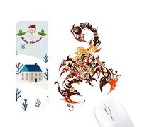 scorpion l'art animal silhouette couleur cadeau de noël maison tapis de souris