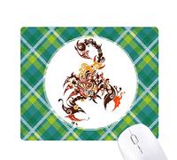 scorpion l'art animal silhouette couleur réseaux verte grille pixel tapis de souris