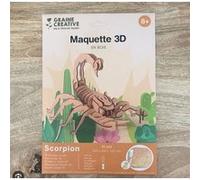 Graine créative Maquette 3D en bois Scorpion 25 x 20 x 13,5 cm - 35 pièces