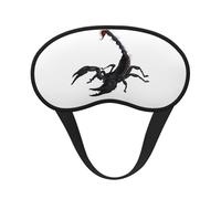 Scorpion Masque de sommeil pour adultes occultant, masque confortable bloquant la lumière pour les voyages, le yoga