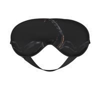 Scorpion Masque pour les yeux réversible double face occultant Réglable Doux Sommeil Voyage Couverture de sieste