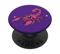 Scorpion Mignon Zodiaque Scorpion - Adorable Animal Astrologie PopSockets PopGrip Adhésif