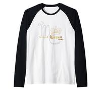 Scorpion Queen Zodiac Anniversaire Couronne Jaune Graphique Manche Raglan
