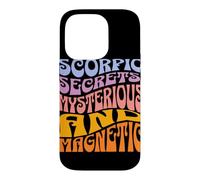 Scorpion Secrets Mystérieux Magnétique Zodiaque Astrologie Coque pour iPhone 14 Pro