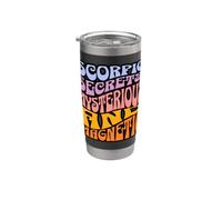 Scorpion Secrets Mystérieux Magnétique Zodiaque Astrologie Gobelet isotherme en acier inoxydable double paroi