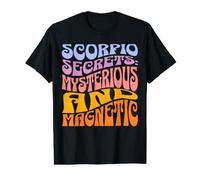 Scorpion Secrets Mystérieux Magnétique Zodiaque Astrologie T-Shirt Graphique avec Valeur