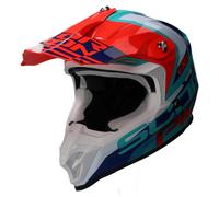 SCORPION VX-16 AIR NATION casque motocross vert-bleu-rouge XS