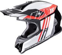 Scorpion VX-16 Evo Air Lignes, casque de motocross XS Noir/Blanc/Rouge Noir/Blanc/Rouge