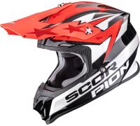 Scorpion VX-16 Evo Air Patriot Casque de motocross, Noir/Rouge/Blanc, Taille XS (53/54)