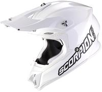 Scorpion VX-16 Evo Air Solid Casque de motocross, blanc, taille S pour homme