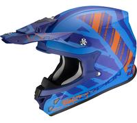 Scorpion VX-21 Air Urba Casque de motocross, bleu-orange, taille L pour homme