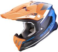 Scorpion VX-22 Air Beta Casque de motocross, Orange/Bleu, Taille XL (61/62)