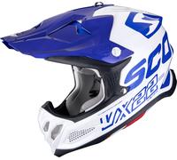 Scorpion VX-22 Air Mips Uptown, casque de motocross S Blanc/Bleu Blanc/Bleu