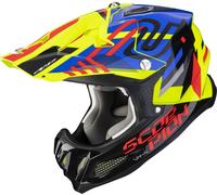 Scorpion VX-22 Air Neox Casque de motocross, bleu-jaune, taille XL pour homme