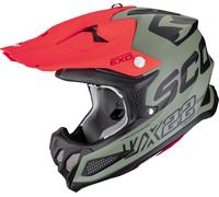 Scorpion VX-22 Air Mips Uptown, casque de motocross S Mat Olive/Noir/Rouge Mat Olive/Noir/Rouge