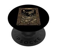 Scorpion Zodiac Astrologie Tarot Style Carte PopSockets PopGrip Adhésif
